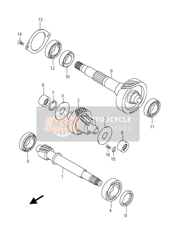 Suzuki AN400(Z) BURGMAN 2008 Transmission (2) for a 2008 Suzuki AN400(Z) BURGMAN